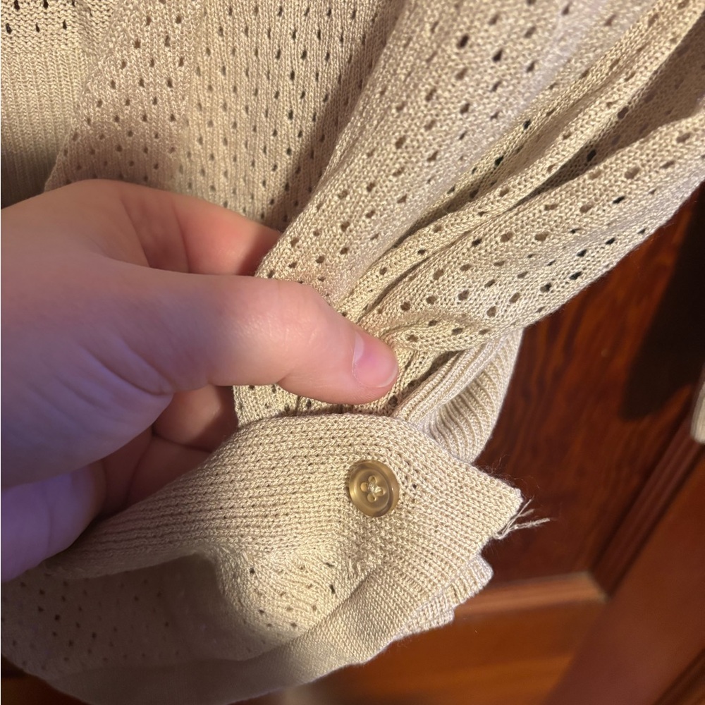 SIMPLY VERA VERA WANG Women’s Cream Wrap Sweater Size XL - Picture 3 of 7